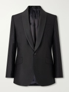 Favourbrook - Polka-Dots Wool and Silk-Blend Tuxedo Jacket - Black
