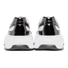 Dolce and Gabbana White and Gunmetal Daymaster Sneakers