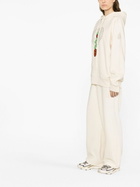 Moncler Genius X JW Anderson Neutral Logo Print Fleece Hoodie