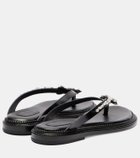 Simone Rocha Embellished leather thong sandals
