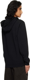 Stone Island Black 6100032 Malfilé Fleece Old Effect Hoodie