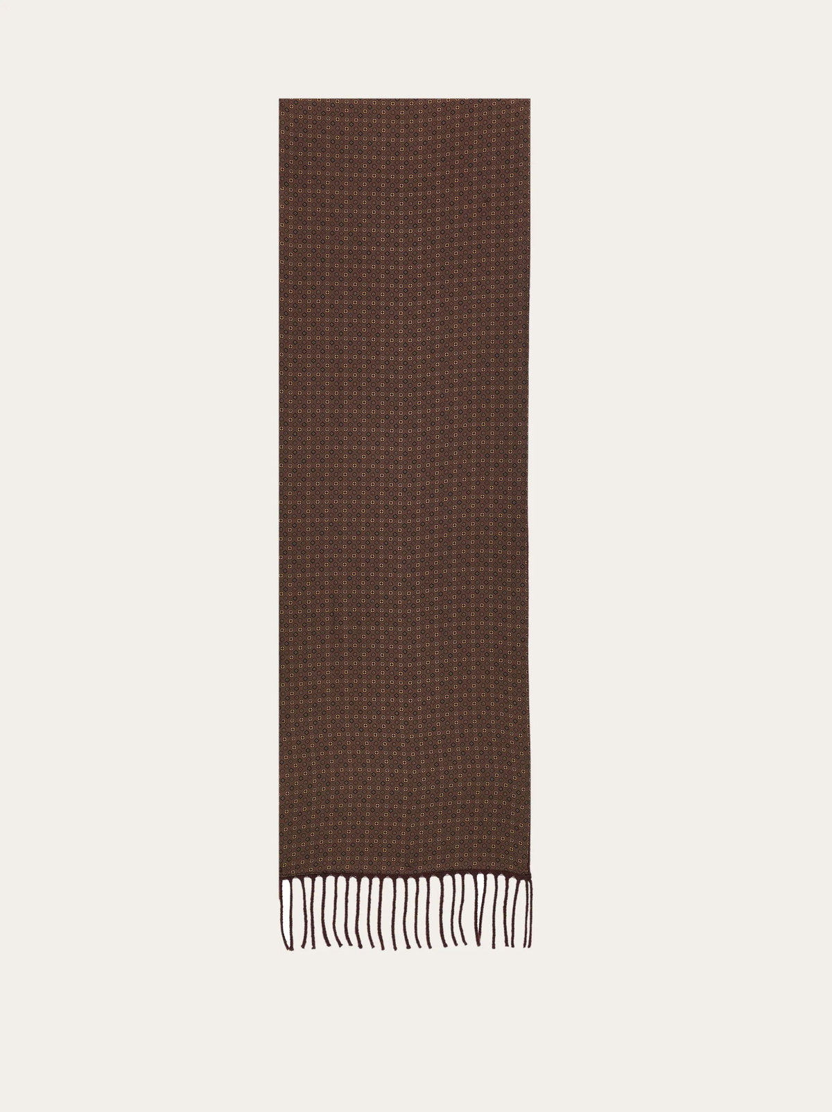 Salvatore Ferragamo ブラウン ストール Ferragamo Mens Double face scarf in Brown Salvatore Ferragamo