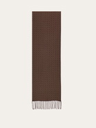 Ferragamo Mens Double face scarf in Brown