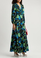 Diane Von Furstenberg Seline Floral-print Chiffon Maxi Dress Multicoloured