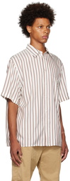 Bottega Veneta White Striped Shirt