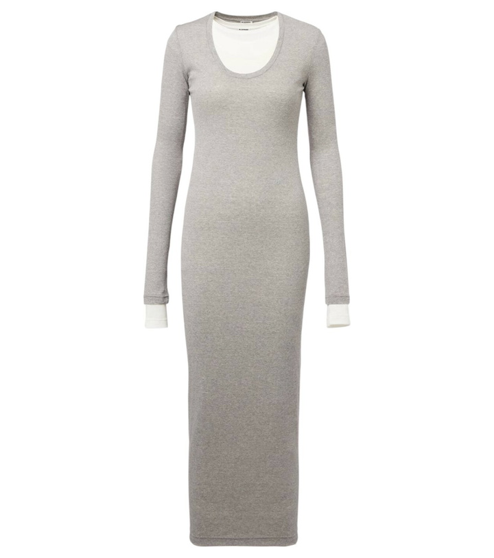 Photo: Jil Sander Layered cotton jersey maxi dress