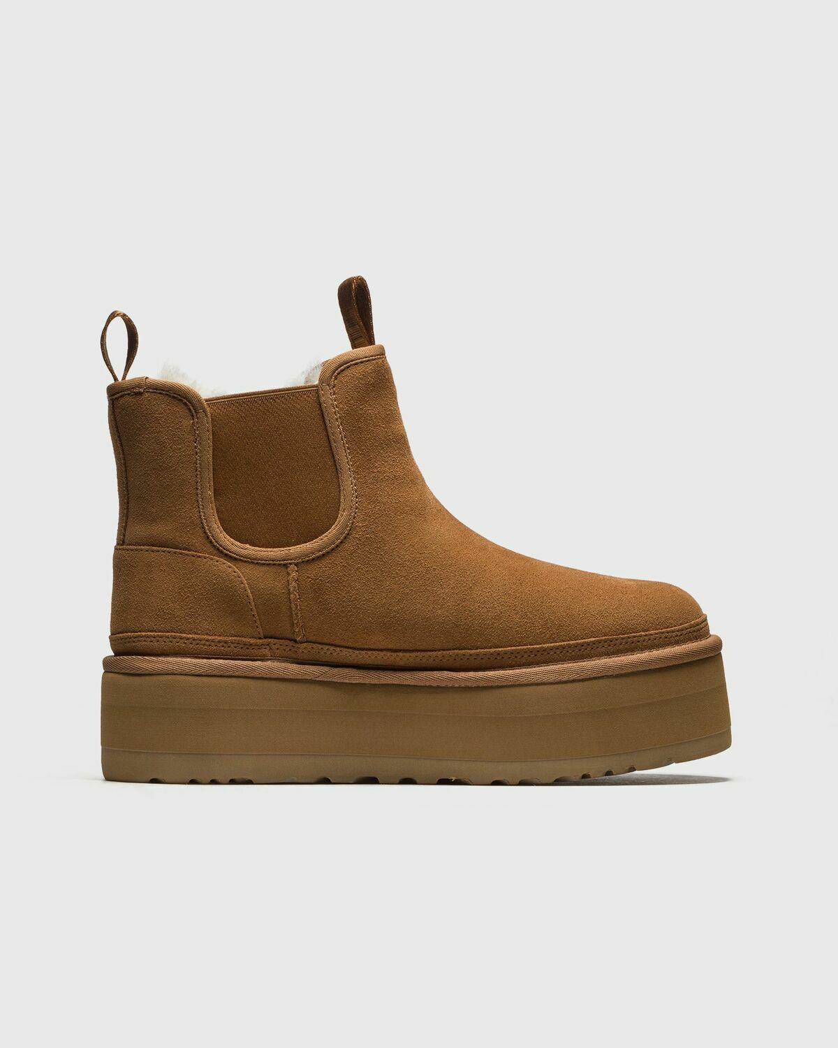Ugg W Neumel Platform Chelsea Brown Boots Ugg