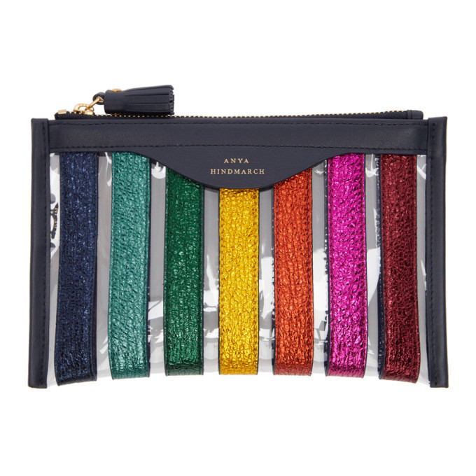 Anya Hindmarch Multicolor Stripes Loose Pocket Pouch Anya Hindmarch