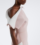 Maticevski Invoke draped asymmetric midi dress