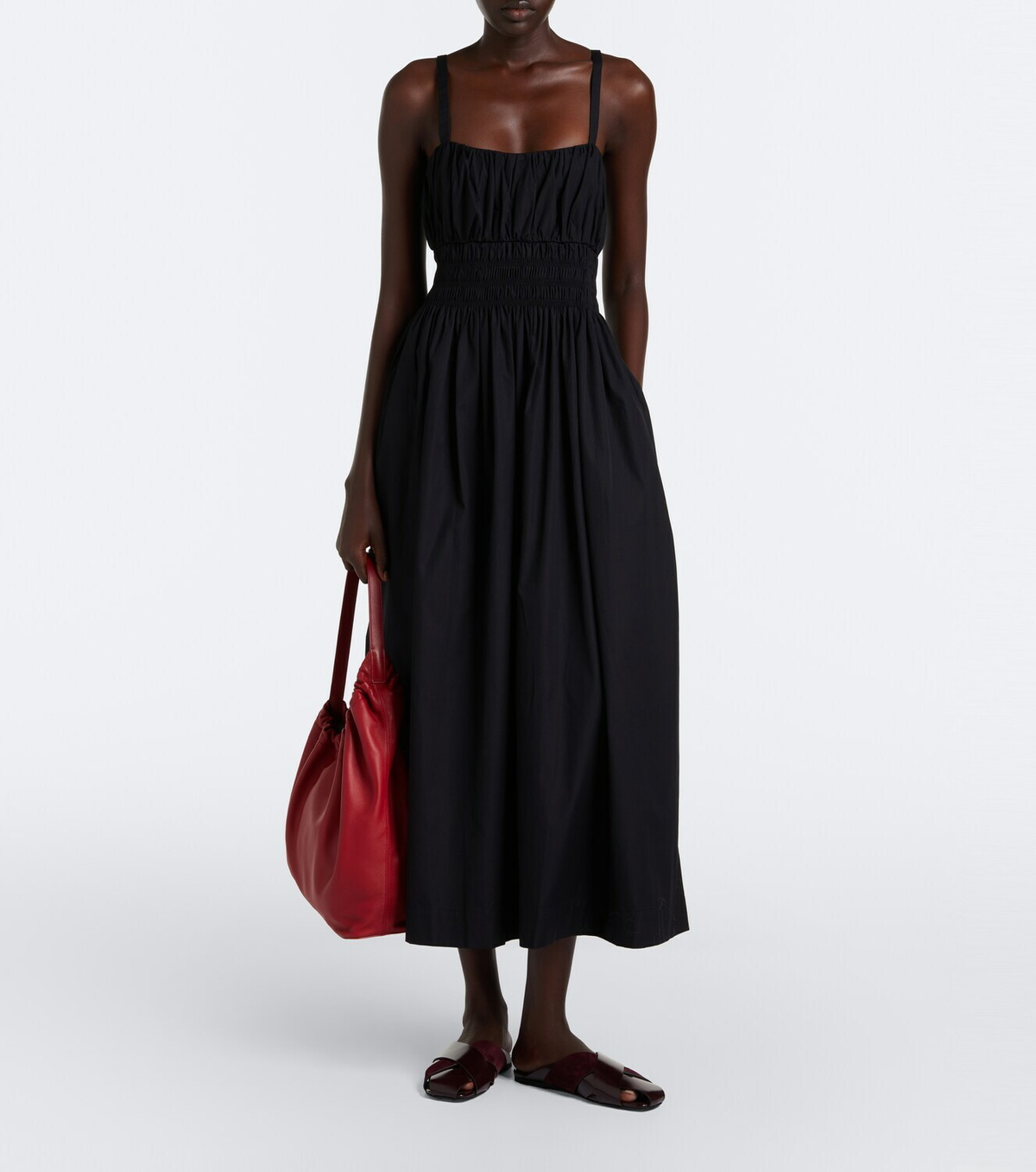 Asceno Verona cotton midi dress