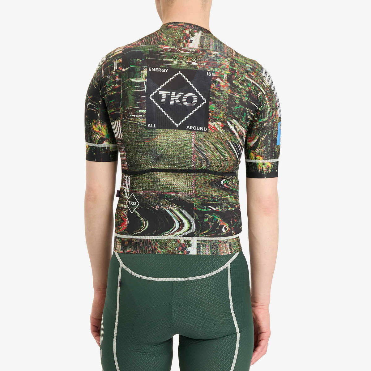 Pas Normal Studios Men's T.K.O. Mechanism Jersey in Human Error Green