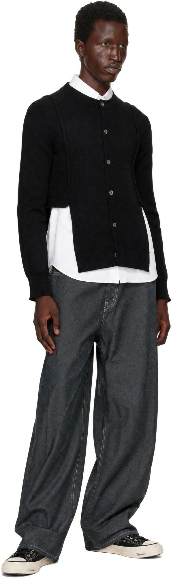 Comme des Garçons Homme Plus Black Wool Cardigan
