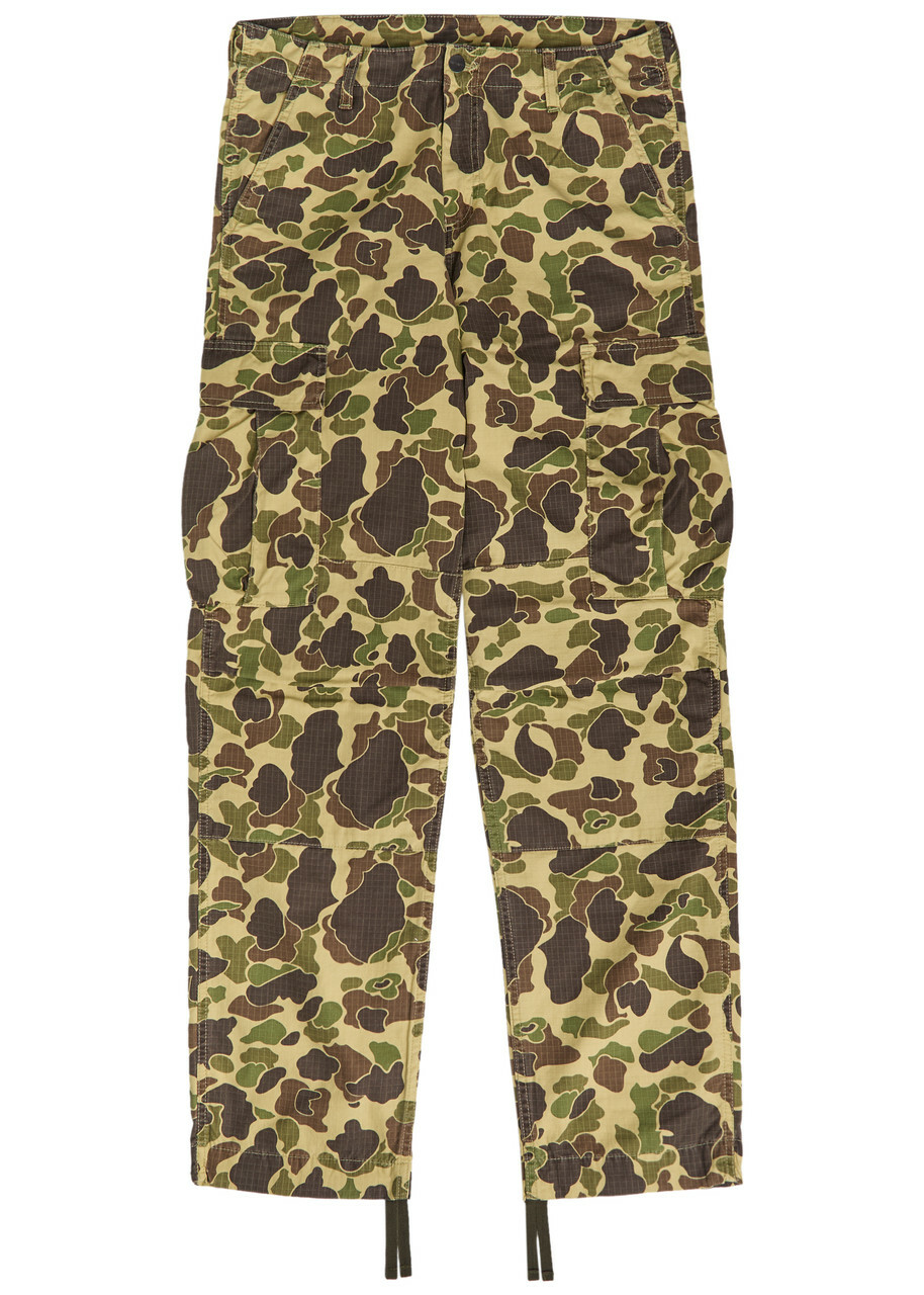 Carhartt Work In Progress Khaki Duck Camo Landon Trousers Carhartt WIP
