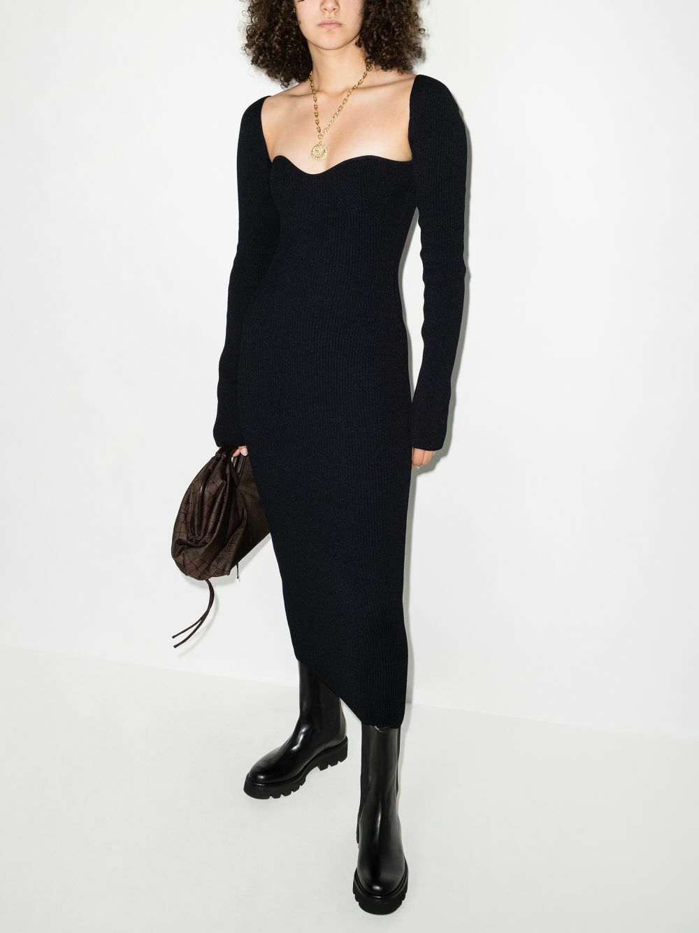 KHAITE The Beth Midi Dress Khaite