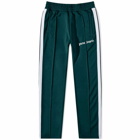 Palm Angels Men's Taped Track Pant in Green/White