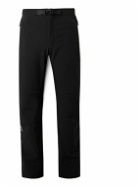 66 North - Vatnajökull Straight-Leg Belted Polartec® Power Shield® Trousers - Black