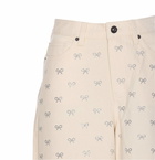self-portrait Diamante Bow Jeans