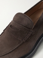 Tod's - Suede Penny Loafers - Brown