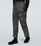 Sacai - Leopard Shrivel cargo wool pants