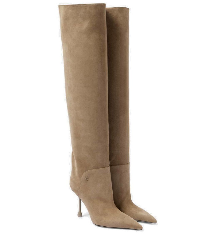 Photo: Jimmy Choo Cycas suede over-the-knee boots