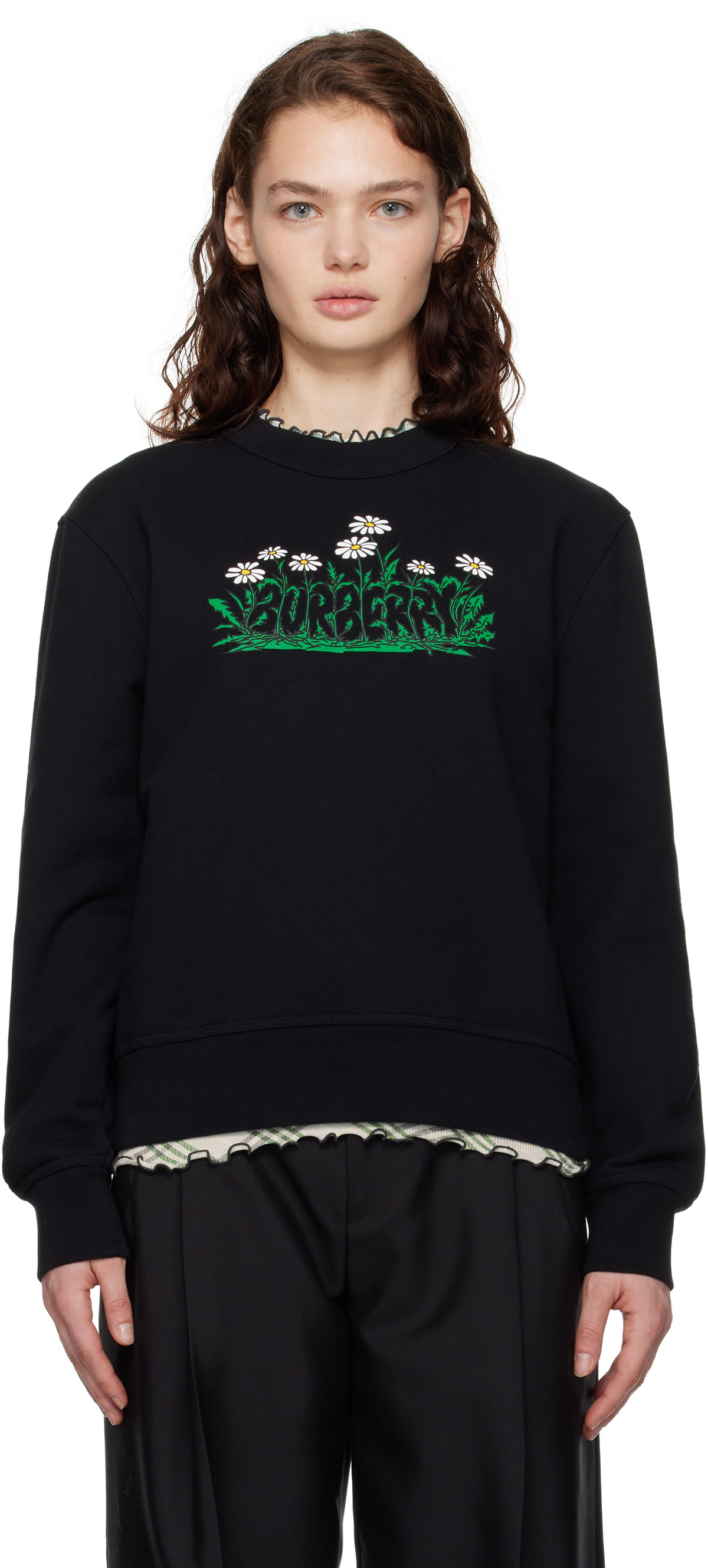 Burberry Black Daisy Logo Sweatshirt Burberry Burberry Black Daisy Logo Sweatshirt Burberry