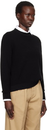 HommeGirls Black Waffle Knit Sweater