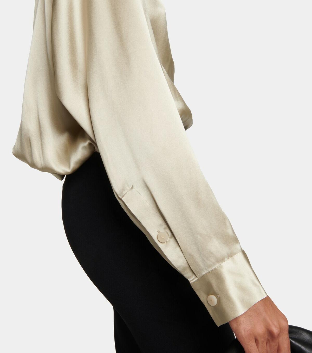 Silk Blouse Bodysuit 