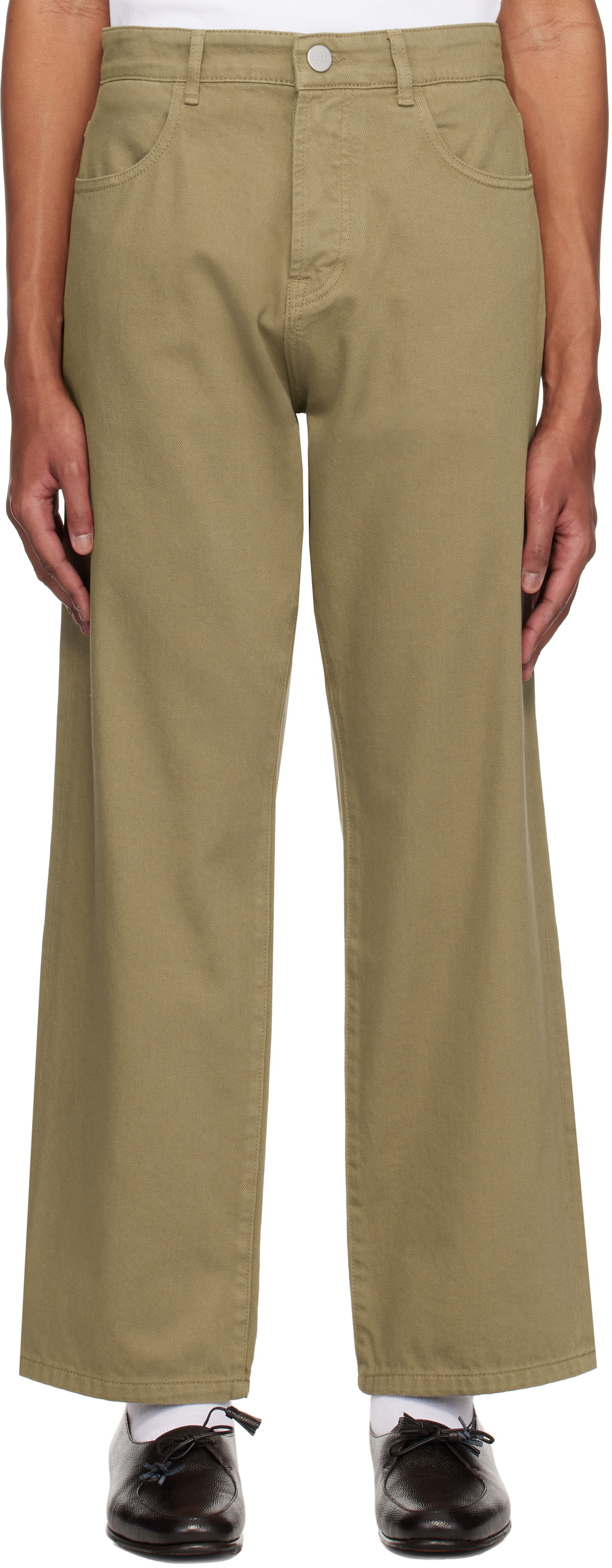 Róhe Taupe Relaxed Leg Jeans