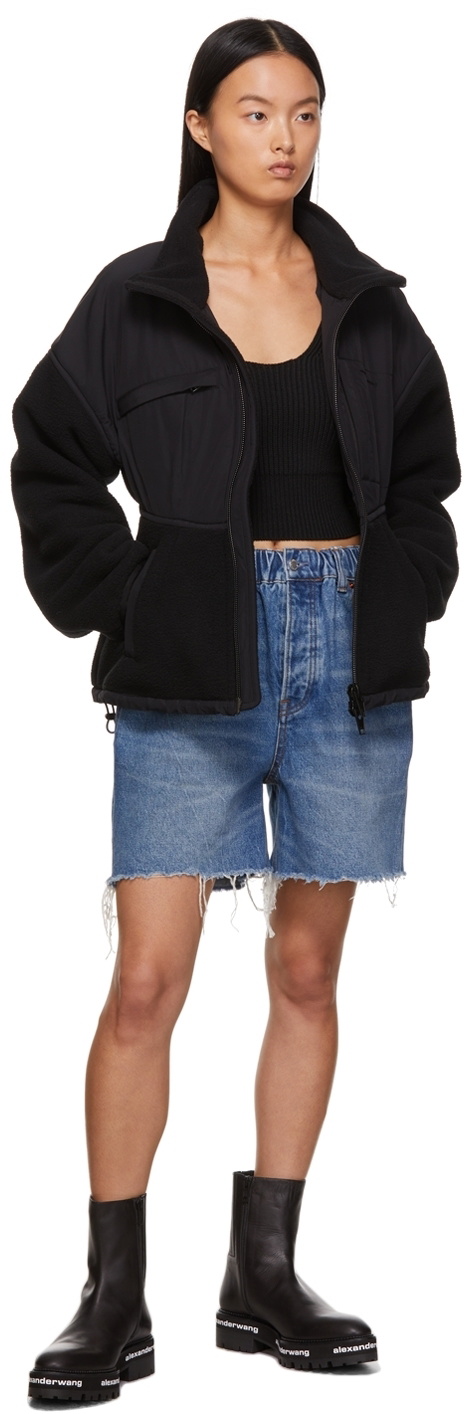 alexanderwang.t Black Rib Knit Tank Top