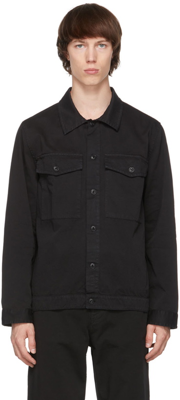 Photo: Nudie Jeans Black Colin Utility Overshirt