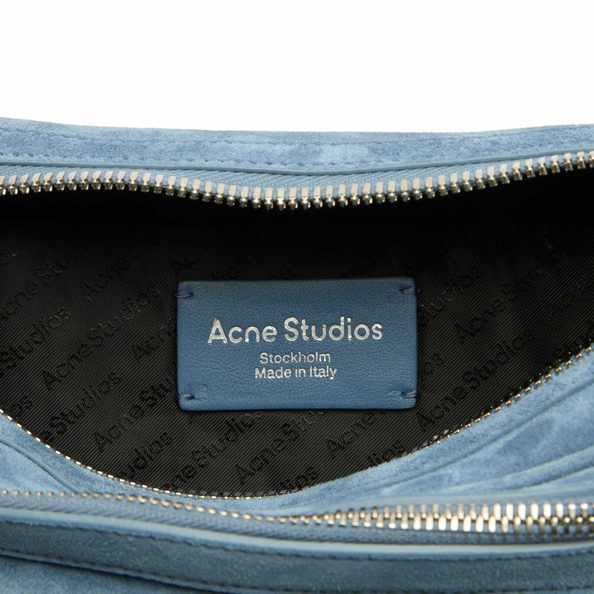 Acne Studios Women's Camero Party Suede Bag in Denim Blue 