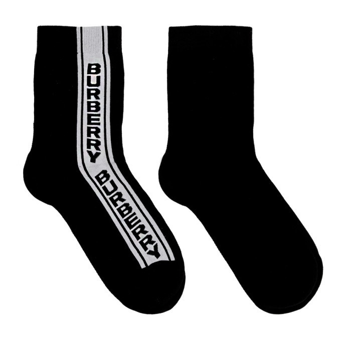 Photo: Burberry Black Logo Stripe Socks