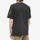 Stone Island Men's Stitches Logo One Sleeve T-Shirt in Black