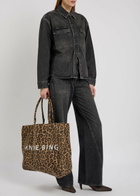Anine Bing Paxton Washed Denim Shirt Black