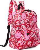 BAPE Pink New ABC Milo All Friends Medium Backpack