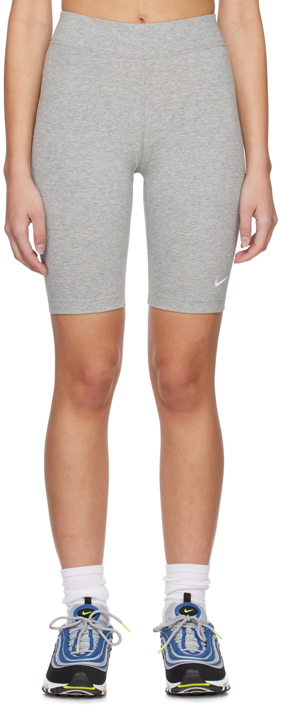 Nike Womens Sportswear Essential Shorts - Gray