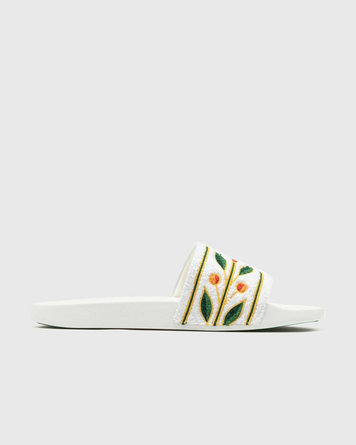 Casablanca EMBROIDERED TERRY SLIDER White Mens Sandals & Slide