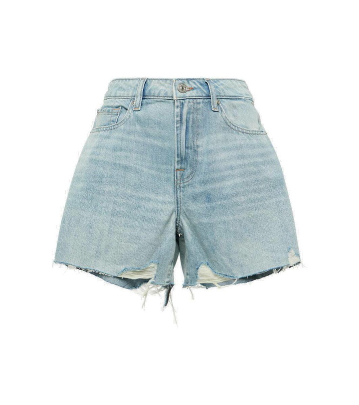 Photo: 7 For All Mankind Monroe high-rise denim shorts