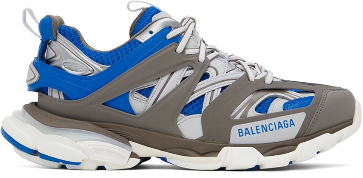 Photo: Balenciaga Brown & Blue Track LED Sneakers