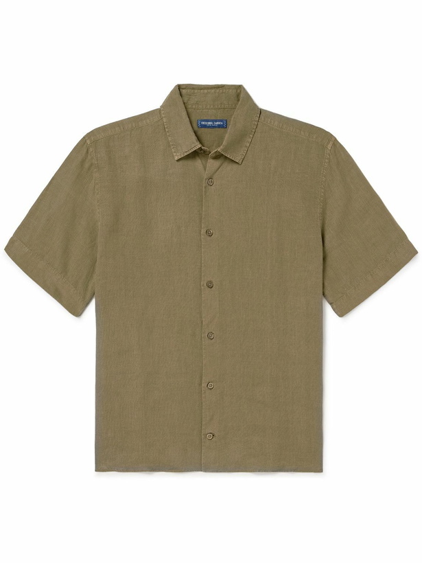 Photo: Frescobol Carioca - Castro Linen Shirt - Green