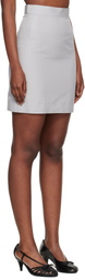 Vivienne Westwood Gray Pinstripe Shirting Miniskirt
