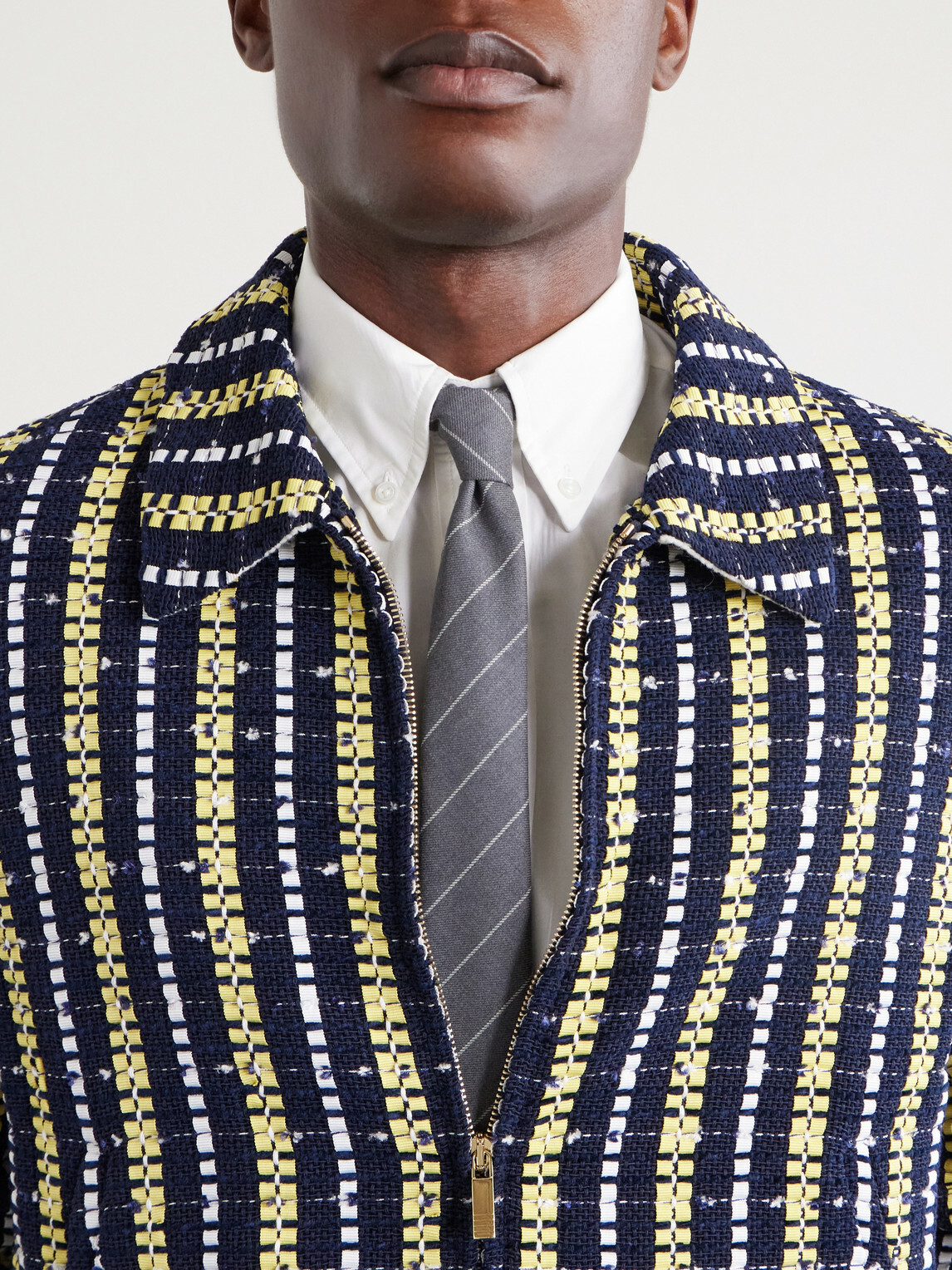 Thom Browne - Striped 8cm Wool Neck Tie