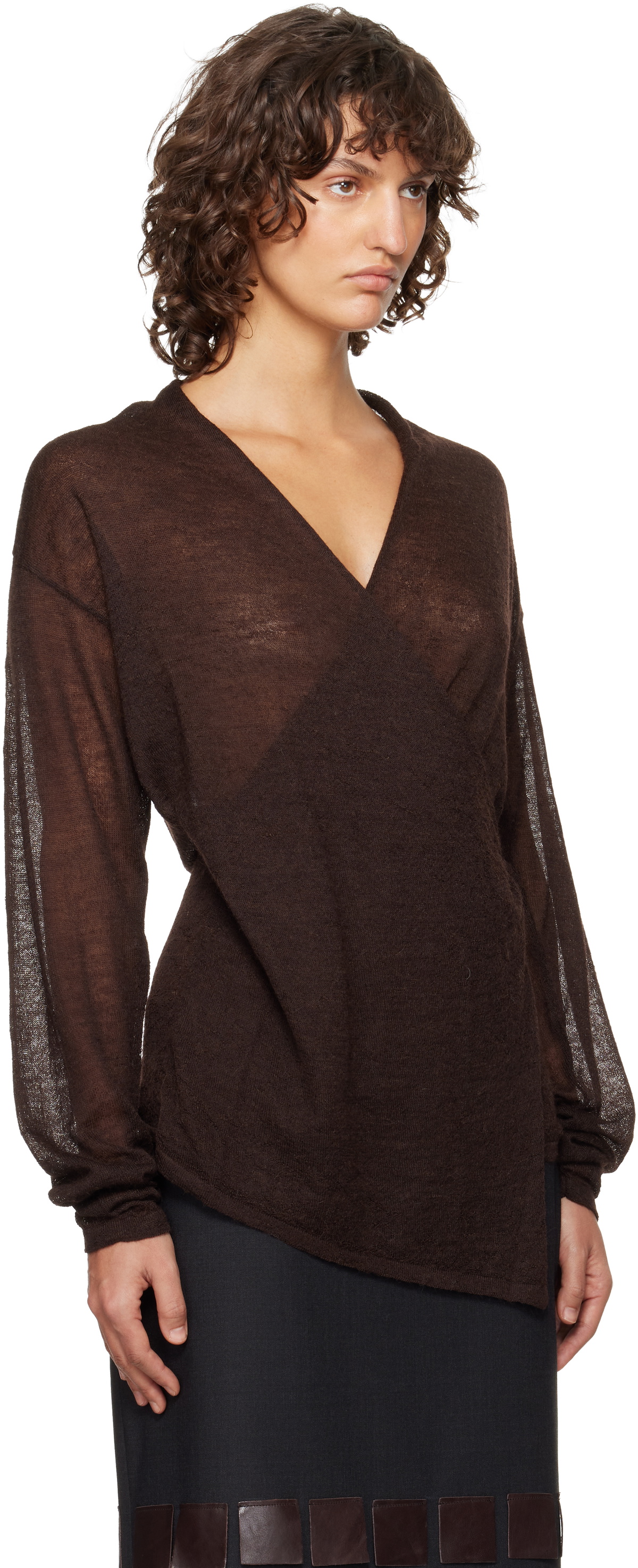 Paloma Wool Brown Sudi Cardigan