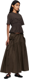 Cecilie Bahnsen Brown Vilde T-shirt