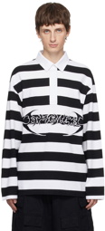 AMBUSH White Striped Polo