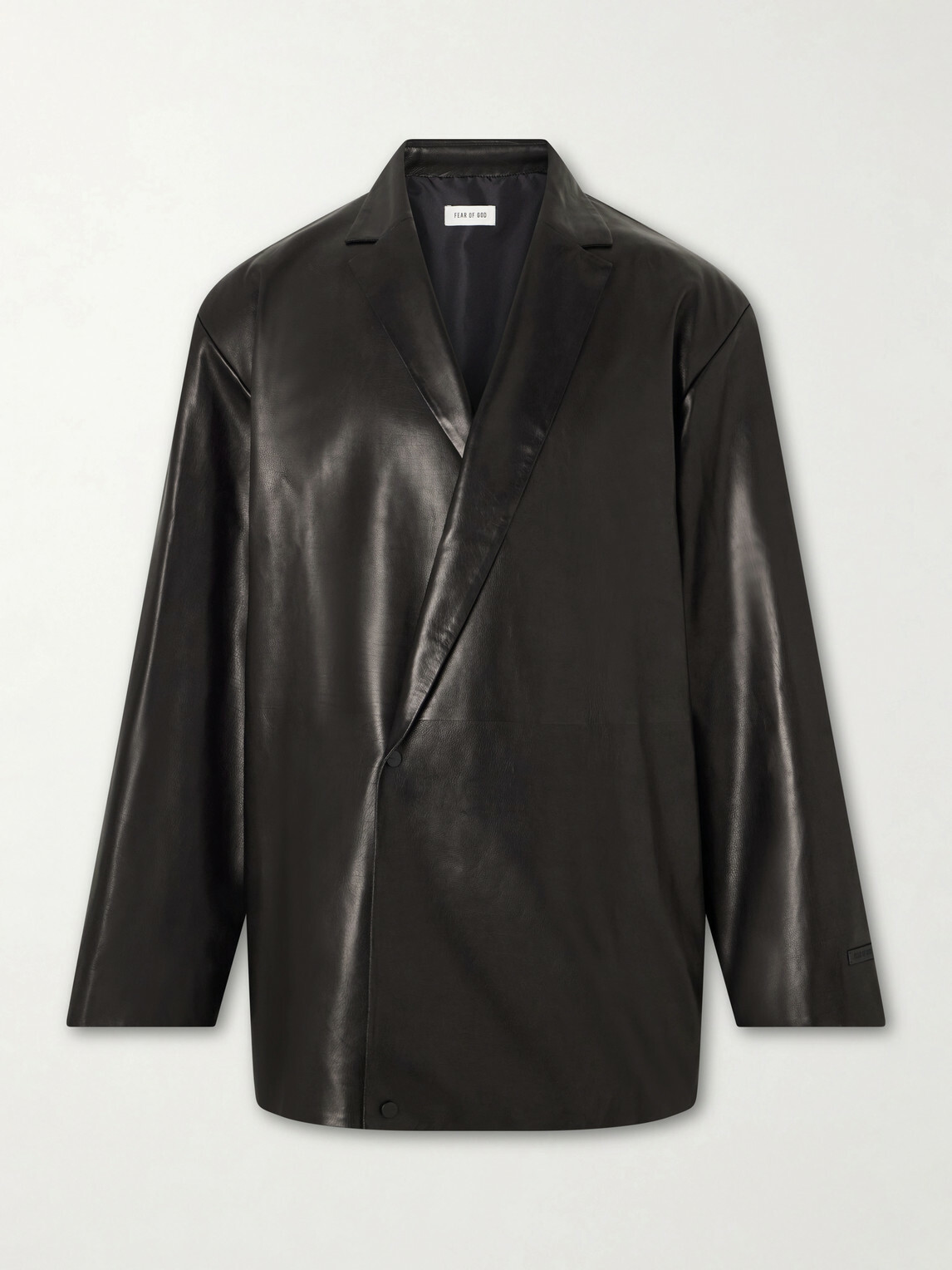 Fear of God - Double-Breasted Leather Jacket - Black