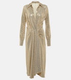 Dodo Bar Or Joelle sequined gathered midi dress