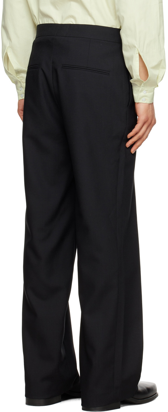 Steven Passaro Black Zip-Fly Trousers