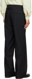 Steven Passaro Black Zip-Fly Trousers