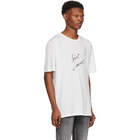 Saint Laurent White Signature Logo T-Shirt